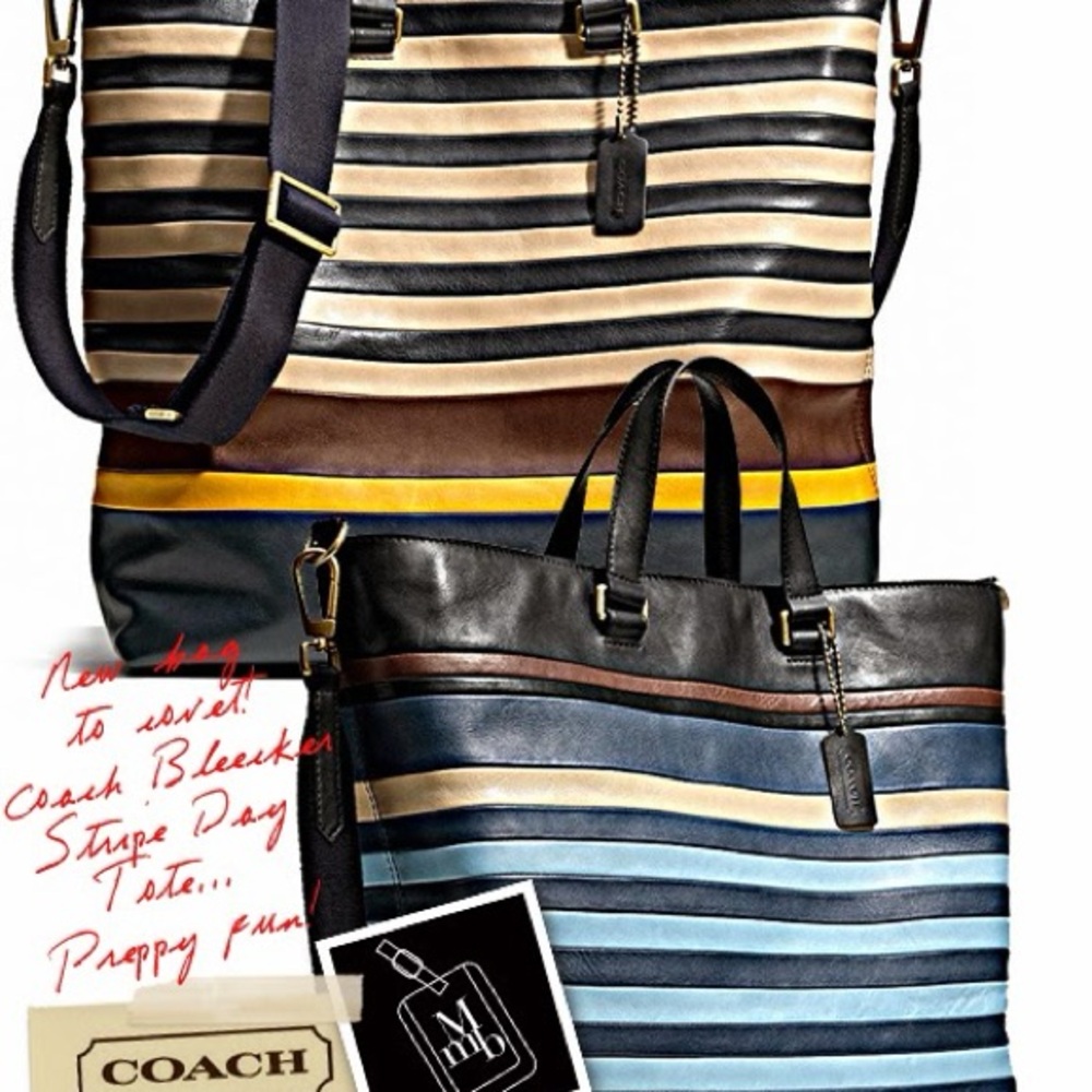 Coach Mens Spring Summer 2014 Bleecker 'Bar Stripe' Collection